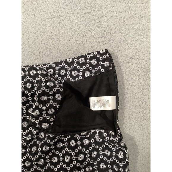 Vintage David Brooks Long Shorts Culottes Black Embroidered Side Zip Size 8 - Picture 6 of 10